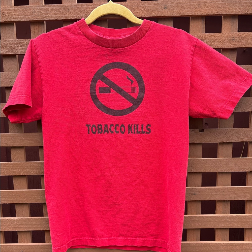 Bold Red Anti-Tobacco Kids Tee